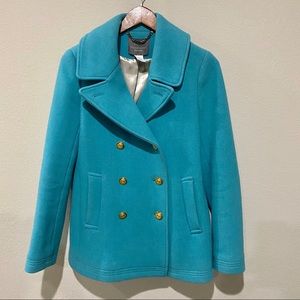 J. Crew - Teal Wool Pea Coat